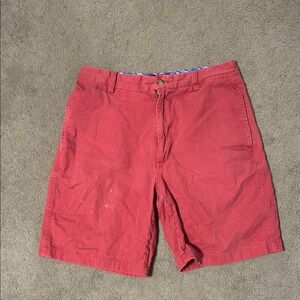 Chaps Men's Red Flat Front Shorts